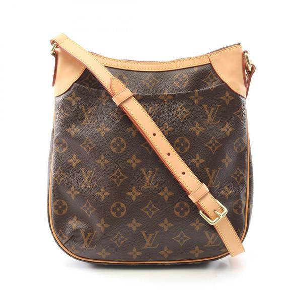 Louis Vuitton Odeon Shoulder Bag Leather Monogram Brown - Picture 1 of 7